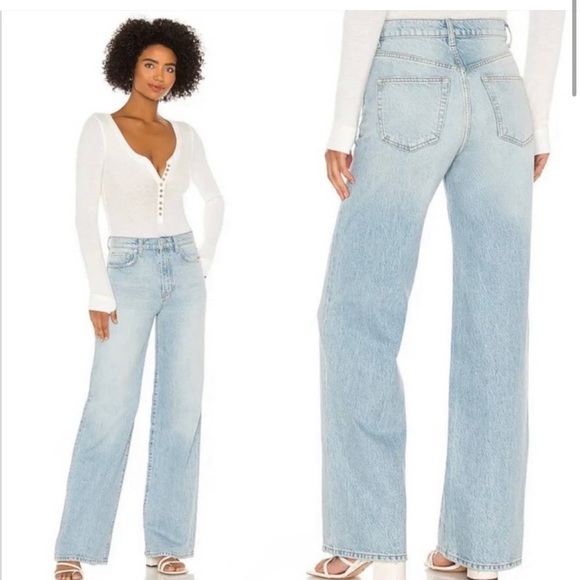 FREE PEOPLE 90s High Rise Straight Jeans - Picture 2 of 6